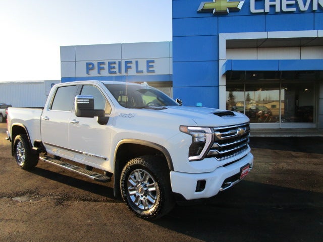 2024 Chevrolet Silverado 2500 HD High Country in Summit White — front three-quarter view