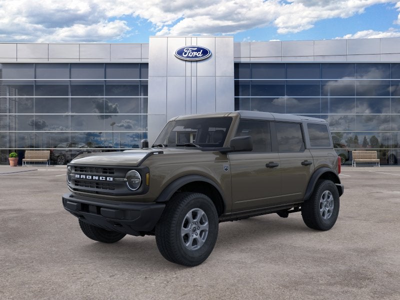 2026 Ford Bronco Big Bend in Marsh Gray — front three-quarter view
