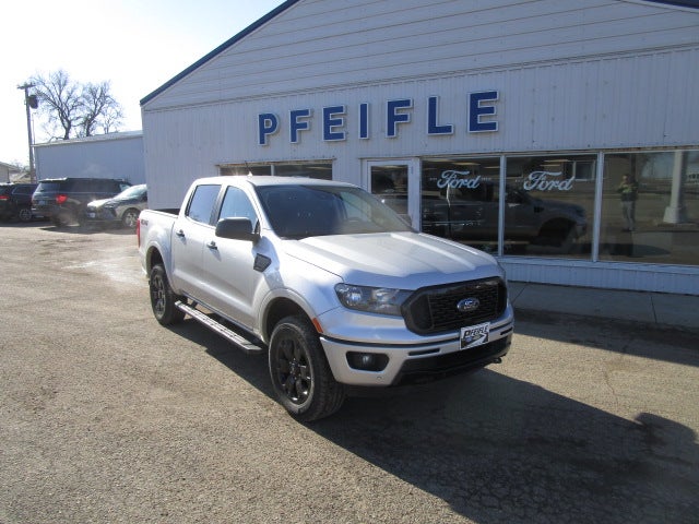2019 Ford Ranger XLT in Ingot Silver Metallic — front three-quarter view