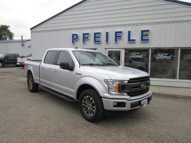 2019 Ford F-150 XLT in Ingot Silver Metallic — front three-quarter view