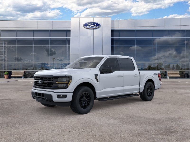 2026 Ford F-150 XLT in Oxford White — front three-quarter view