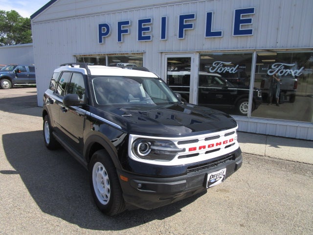 2024 Ford Bronco Sport Heritage in Shadow Black — front three-quarter view